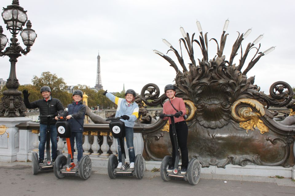 Segway private tour of 1.5 hour - Pont Alexandre III: where the bridge does the heavy lifting