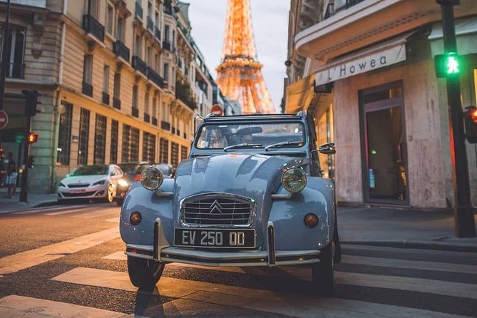Vintage 2CV Adventure: 2-Hour Paris Highlights Tour - Sliding into a Paris pickup that saves your legs