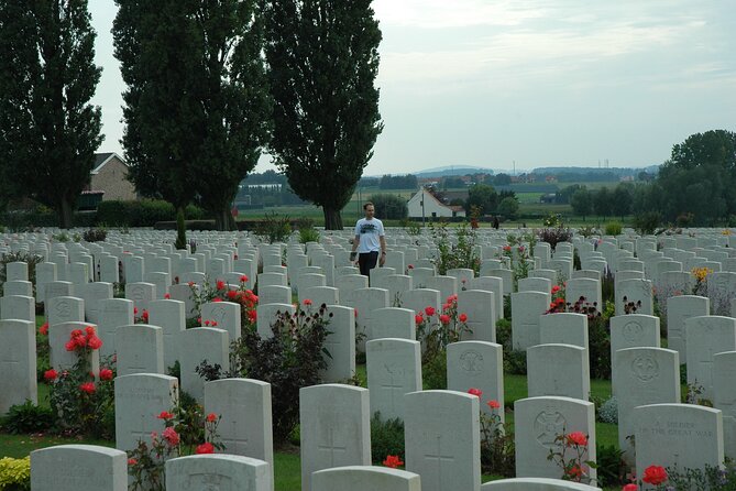 WWI Private Day Trip with Ypres Salient Battlefield in Flanders from Paris - St Julien Memorial and Polygon Wood: Canadian and Australian tributes in plain sight
